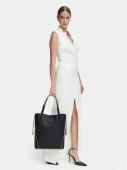Elisabetta Franchi Torebka BS-24A-66E2-V420 Czarny. Czarne shopperki damskie Elisabetta Franchi, bez wzorów, ze skóry, bez dodatków. Za 1,799.00 zł.