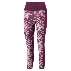 Legginsy Puma Run 5K Graphic Hw 7/8 Tight W 12 Damskie. Fioletowe legginsy damskie Puma, bez wzorów. W wyprzedaży za 219.50 zł.