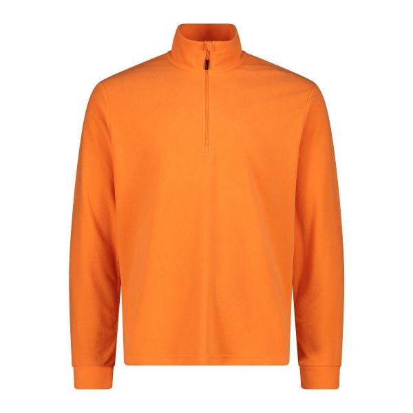 Golf męski techniczny CMP 3G28037N. Brązowe swetry męskie CMP, l, bez wzorów, z materiału, bez kołnierzyka, bez ramiączek. Za 129.99 zł.