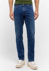 MUSTANG OREGON SLIM MĘSKIE SPODNIE JEANSOWE JEANSY DŻINSY DENIM BLUE 1015505 5000 800. Niebieskie jeansy męskie Mustang, z denimu. Za 249.99 zł.