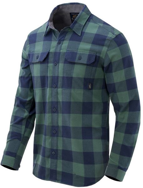 Helikon-Tex Koszula GreyMan Shirt - Moss Green Checkered. Zielone koszule męskie HELIKON-TEX, m, bez wzorów, bez kołnierzyka, bez ramiączek. Za 236.28 zł.