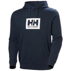 Bluza z kapturem Helly Hansen Box. Niebieskie bluzy męskie Helly Hansen, m, bez wzorów, bez ramiączek, z kapturem. Za 350.20 zł.