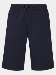 Guess Szorty materiałowe Clovis M4GD10 KBK32 Granatowy Loose Fit. Niebieskie szorty męskie Guess, z aplikacjami, z materiału. Za 149.99 zł.
