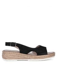 Lasocki Sandały WI16-3087-01 Czarny. Czarne sandały damskie Lasocki, bez wzorów, ze skóry, bez obcasa, na płaskiej podeszwie, bez zapięcia. Za 159.99 zł.