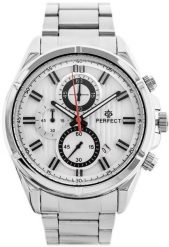 Zegarek Perfect ZEGAREK MĘSKI PERFECT CH03M - CHRONOGRAF. Zegarki męskie Perfect, bez wzorów. Za 283.80 zł.