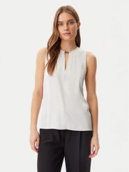 Calvin Klein Top K20K208190 Szary Regular Fit. Szare topy damskie Calvin Klein, bez wzorów, z wiskozy, bez kołnierzyka, bez ramiączek. Za 189.99 zł.