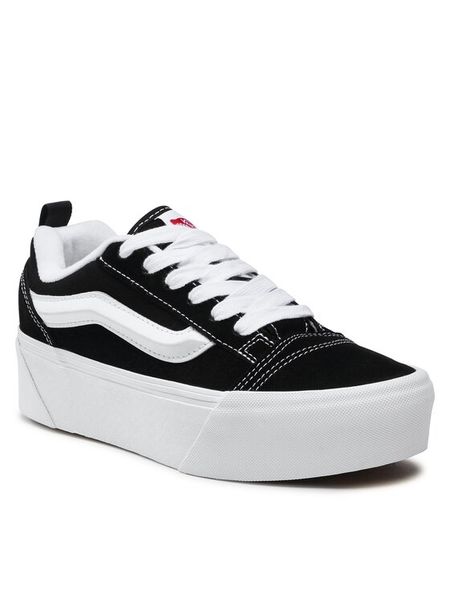 Vans Tenisówki Knu Stack VN000CP66BT1 Czarny. Czarne trampki i tenisówki damskie Vans, bez wzorów, ze skóry, bez zapięcia. Za 419.99 zł.