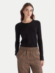 Liu Jo Sweter MF5226 MS49I Czarny Regular Fit. Czarne swetry nierozpinane damskie Liu Jo, xl, bez wzorów, z syntetyku, bez kołnierzyka, bez ramiączek. Za 399.99 zł.