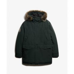 Parka Superdry Everest. Zielone parki męskie Superdry, na zimę, m, bez wzorów, bez kołnierzyka, bez kaptura. W wyprzedaży za 743.00 zł.