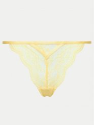 Hunkemöller Stringi Isabelle 205390 Żółty. Żółte majtki damskie Hunkemöller, z syntetyku. Za 39.99 zł.