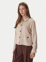 Marella Koszula Baia1 2615191051 Beżowy Regular Fit. Brązowe koszule damskie Marella, bez wzorów, z wiskozy, bez kołnierzyka, bez ramiączek. Za 779.99 zł.