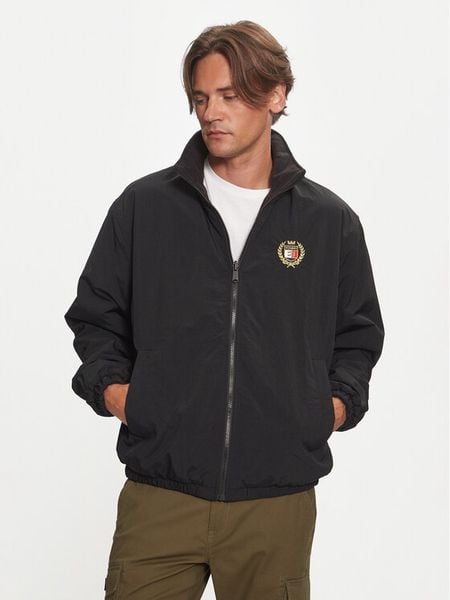 Tommy Jeans Kurtka przejściowa DM0DM19643 Czarny Regular Fit. Czarne kurtki męskie Tommy Jeans, m, bez wzorów, z jeansu, bez kaptura. Za 469.99 zł.