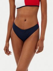 Tommy Hilfiger Dół od bikini UW0UW05838 Niebieski. Niebieskie bikini Tommy Hilfiger, bez wzorów, z syntetyku. Za 119.99 zł.