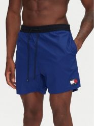Tommy Hilfiger Szorty kąpielowe UM0UM03455 Niebieski Regular Fit. Niebieskie kąpielówki męskie Tommy Hilfiger, m, bez wzorów, z syntetyku. Za 159.99 zł.