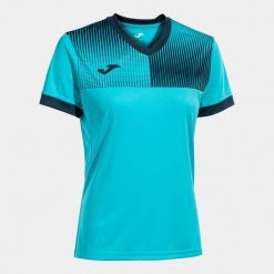 T-shirt Ekologiczny Joma Eco Supernova dla Kobiet - Turkusowy i Morski. Niebieskie t-shirty damskie Joma, bez wzorów, z poliesteru, sportowe, bez kołnierzyka, bez ramiączek. Za 176.99 zł.