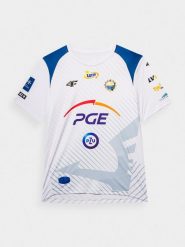 4F Koszulka klubowa z sezonu 2022/23 oraz 2023/24 męska 4F x Stal Mielec 3XL. Białe t-shirty męskie 4F, m, z aplikacjami, z dzianiny, bez kołnierzyka, bez ramiączek. W wyprzedaży za 119.99 zł.