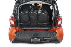 Torby Do Bagażnika Smart Fortwo Coupe Ev 2020-2024 3Szt Kjust. Czarne torby podróżne damskie KJUST, bez wzorów, z kauczuku. Za 690.00 zł.