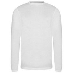 Koszulka Z Długim Rękawem Dla Dorosłych Unisex Triblend. Czarne bluzki damskie AWDIS, xl, bez wzorów, sportowe, bez kołnierzyka, bez ramiączek. Za 84.99 zł.
