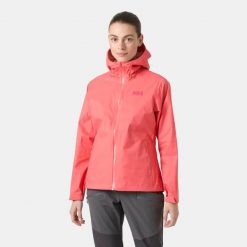 Damska kurtka turystyczna Helly Hansen Loke Terra. Czerwone kurtki sportowe damskie Helly Hansen, bez wzorów, bez ramiączek, bez kaptura. Za 729.00 zł.