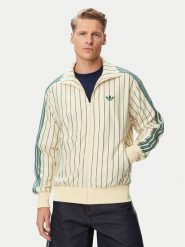 Adidas Bluza Firebird Pinstripes Track Top KT4299 Kremowy Regular Fit. Białe bluzy męskie Adidas, m, bez wzorów, z syntetyku, bez ramiączek, bez kaptura. Za 369.99 zł.