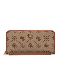 Portfel Guess. Brązowe portfele damskie Guess. Za 249.99 zł.