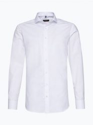 Eterna Slim Fit Koszula niewymagająca prasowania Mężczyźni Slim Fit Bawełna biały, 45. Białe koszule męskie Eterna Slim Fit, m, bez wzorów, z bawełny, bez kołnierzyka, bez ramiączek. Za 279.95 zł.