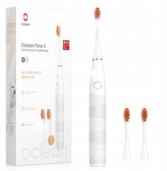 Szczoteczka Oclean Szczoteczka soniczna do zębów OCLEAN Flow S biała 3 końcówki. Białe szczoteczki soniczne Oclean. Za 467.04 zł.
