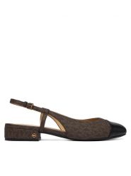 MICHAEL Michael Kors Baleriny Perla Flex Sling Fat 40T5PLFS1B Brązowy. Brązowe balerinki damskie MICHAEL Michael Kors, bez wzorów, ze skóry, bez obcasa, bez zapięcia. Za 659.99 zł.