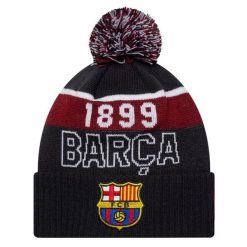 Czapka męska Core Sport Knit Beanie FC Barcelona Hat. Niebieskie czapki męskie New Era, bez wzorów. Za 159.99 zł.