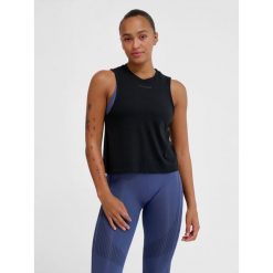 Damski tank top Hummel Vanja Muscle. Czarne topy damskie Hummel, bez wzorów, sportowe, bez kołnierzyka, bez ramiączek. Za 147.00 zł.