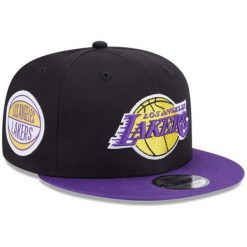 Czapka z daszkiem New Era 9FIFTY Los Angeles Lakers Contrst 60364386 M - L. Czarne czapki damskie New Era, bez wzorów. Za 169.00 zł.