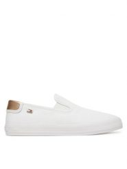 Tommy Hilfiger Tenisówki Vulc Canvas Slip-On Sneaker FW0FW08645 Biały. Białe trampki i tenisówki damskie Tommy Hilfiger, bez wzorów, z materiału, bez zapięcia. Za 219.99 zł.