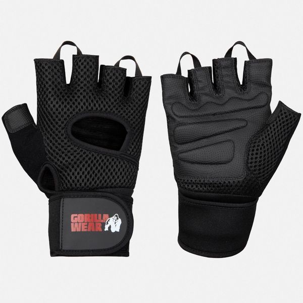 Rękawiczki Jackson Lifting. Czarne rękawiczki męskie GORILLA WEAR, bez wzorów. Za 158.00 zł.