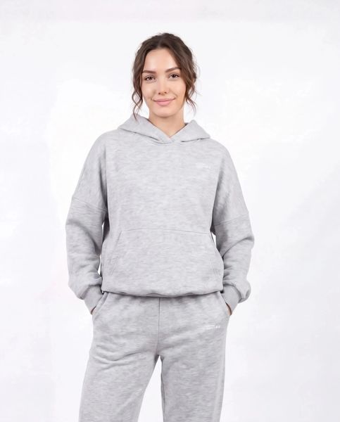 Damska bluza oversize UNLEASH WINGS GREY. Szare bluzy damskie Wings, uniwersalny, bez wzorów, z materiału, bez ramiączek, bez kaptura. Za 249.90 zł.