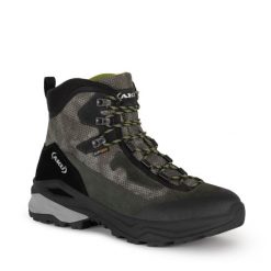 Buty sportowe trekkingowe męskie Aku Adapta Gore-tex wytrzymałe. Czarne buty sportowe męskie Aku, bez wzorów, z gore-texu, bez obcasa, bez zapięcia. Za 399.00 zł.