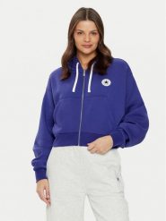 Converse Bluza Retro 10026150-A08 Niebieski Loose Fit. Niebieskie bluzy damskie Converse, m, bez wzorów, z bawełny, retro, bez ramiączek, bez kaptura. Za 209.99 zł.