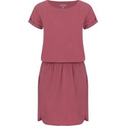 Damska sukienka sportowa Loap Ubrina w kolorze różowym. Czerwone sukienki damskie LOOP, s, bez wzorów, sportowe, bez kołnierzyka, bez ramiączek, mini, sportowe. Za 187.99 zł.