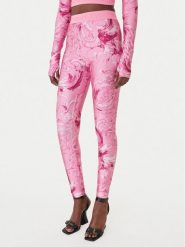 Versace Jeans Couture Legginsy 80HAC101 JS532 Fioletowy Slim Fit. Fioletowe legginsy damskie Versace Jeans Couture, bez wzorów, z jeansu. Za 829.99 zł.