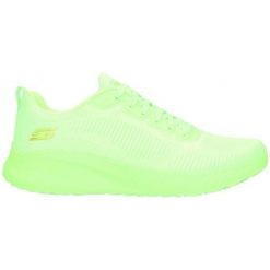 Buty damskie SKECHERS Bobs Squad Chaos Cool Rythms. Zielone obuwie sportowe damskie Skechers, bez wzorów, bez zapięcia. Za 219.99 zł.