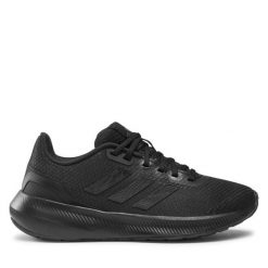 Buty do biegania adidas. Czarne obuwie sportowe damskie Adidas, bez wzorów, bez zapięcia, do biegania. Za 179.99 zł.