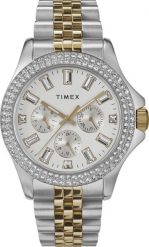 Zegarek Timex Zegarek damski Timex TW2V79500 CYRKONIE srebrny. Szare zegarki damskie Timex, srebrne. Za 559.00 zł.