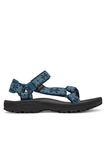 Teva Sandały Winsted 1017424 Niebieski. Niebieskie sandały damskie Teva, bez wzorów, z materiału, bez obcasa, na płaskiej podeszwie, bez zapięcia. Za 197.99 zł.