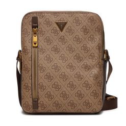 Saszetka Guess. Brązowe saszetki i nerki męskie Guess, z aplikacjami. Za 309.99 zł.