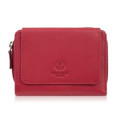 Portfel damski skórzany czerwony duży w orientacji poziomej z RFID Paolo Peruzzi SL-07-RD. Czerwone portfele damskie Paolo Peruzzi, ze skóry. Za 89.00 zł.
