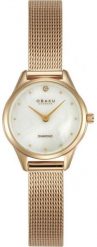 Zegarek damski Obaku Denmark V297SXVWMV różowe złoto. Czerwone zegarki damskie OBAKU, złote. Za 468.00 zł.