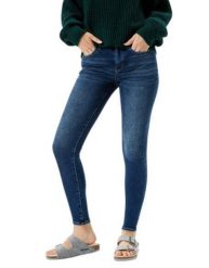 American Eagle Outfitters jegginsy damskie Moody Blue, wysoki stan, rozmiar W26. Brązowe jeansy damskie Erima, bez wzorów, z bawełny, z podwyższonym stanem, długie. Za 284.99 zł.