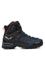 Salewa Trekkingi Ms Mnt Trainer Lite Mid Gtx GORE-TEX 61359-8769 Granatowy. Niebieskie botki męskie Salewa, bez wzorów, z gore-texu, bez obcasa, bez zapięcia. Za 889.99 zł.