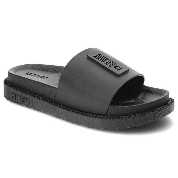 Czarne Klapki Big Star Modne Buty Na Lato. Czarne klapki damskie BIG STAR, na lato, bez wzorów, z gumy, klasyczne, bez obcasa, bez zapięcia. Za 89.99 zł.