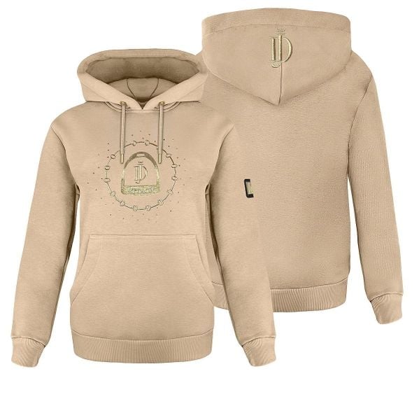 Bluza jeździecka damska JD ATTACK Suzie. Brązowe bluzy damskie JD ATTACK, l, bez wzorów, z bawełny, eleganckie, bez ramiączek, bez kaptura. Za 229.00 zł.