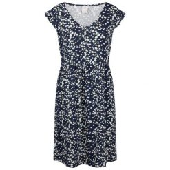Trespass Gertha - Damska sukienka na co dzień w kolorze granatowym z nadrukiem. Niebieskie sukienki damskie Trespass, na co dzień, m, bez wzorów, z dżerseju, sportowe, bez kołnierzyka, bez ramiączek, mini, sportowe. Za 240.99 zł.